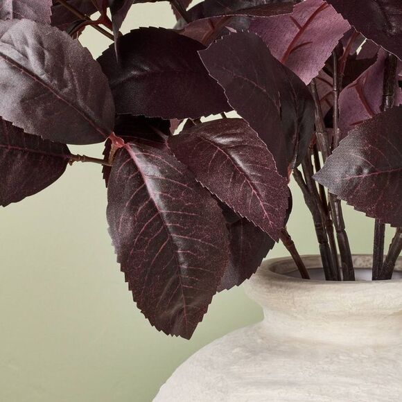 Open Box - 26" Black Plum Leaf Artificial Fall Arrangement -  Black - Picture 3 of 4